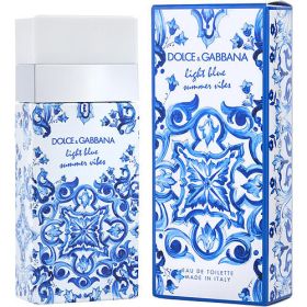 D & G LIGHT BLUE SUMMER VIBES by Dolce & Gabbana EDT SPRAY 3.3 OZ