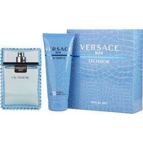 VERSACE MAN EAU FRAICHE by Gianni Versace EDT SPRAY 3.4 OZ & SHOWER GEL 3.4 OZ (TRAVEL OFFER)